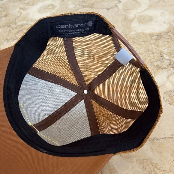 Carhartt Unisex Twill Mesh Logo Trucker Baseball Cap - Picture 5 of 6